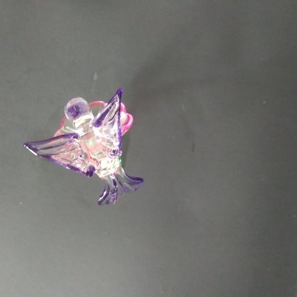 glass hummingbird figurine sweet and delicate approx. 4" tall - Picture 5 of 15